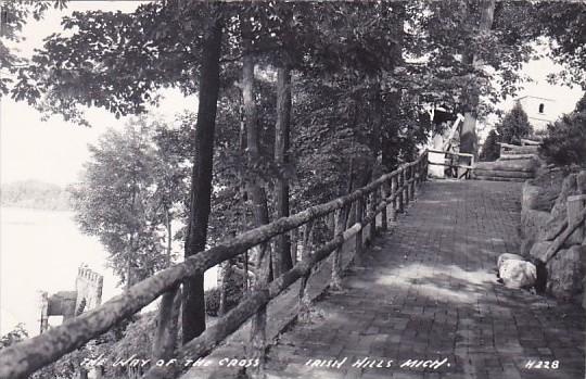 Michigan Irish Hills The Way Of The Cross Boardwalk Real Photo