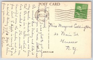 1946 Spruce Point Inn Estate And Shore Boothbay Harbor Maine ME Posted Postcard