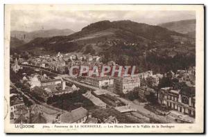 Old Postcard Panorama of La Bourboule The Monts Dore and the Valley of the Do...