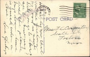 Fort Lauderdale Florida FL Birdseye View c1930s-40s Linen Postcard