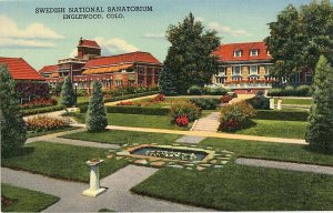 Postcard View of Swedish National Sanatorium , Englewood, CO.    Z9
