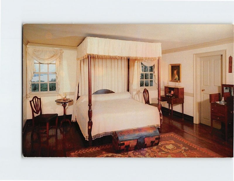 Postcard Washington's Bedroom at Mount Vernon, Virginia