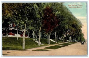 c1910 Scenic View East Second Street Ottumwa Iowa IA Vintage Antique Postcard