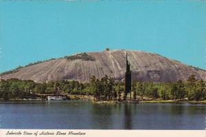 Georgia Stone Mountain Lakeside View Of Historic Stone Mountain