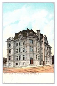 Postcard Post Office And Custom House Victoria  B. C. Canada c1907