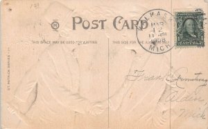 J79/ St Patrick's Day Holiday Postcard c1910 Top of Mornin Pipes Men 27