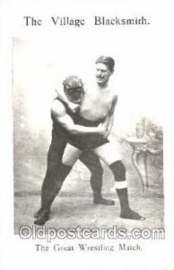 The Village Blacksmith Wrestling Unused 