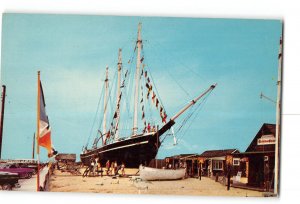 Beach Haven New Jersey NJ Vintage Postcard Schooner's Wharf