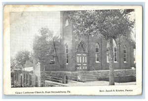 c1910's Grace Lutheran Church East Stroudsburg Pennsylvania PA Posted Postcard