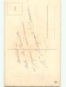 Very Old Foreign Postcard BEAUTIFUL FLOWERS SCENE AA4609