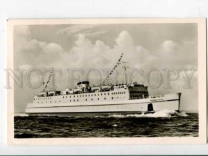 400958 GERMANY ship Theodor Heuss 1958 year RPPC shiiping post