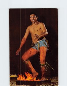 Postcard Fire Walker, Polynesian Cultural Center, Laie, Hawaii