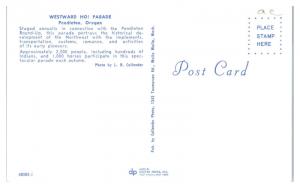 1950s/60s Westward Ho! Parade, Pendleton, OR Postcard