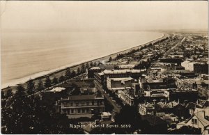 PC NEW ZEALAND, NAPIER, PANORAMA, Vintage REAL PHOTO Postcard (B41456)