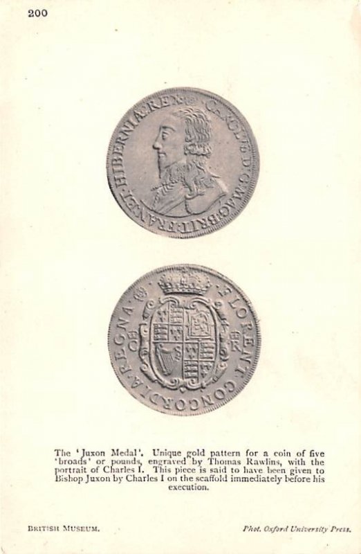 Juxon Medal, British Museum United Kingdom, Great Britain, England Unused 