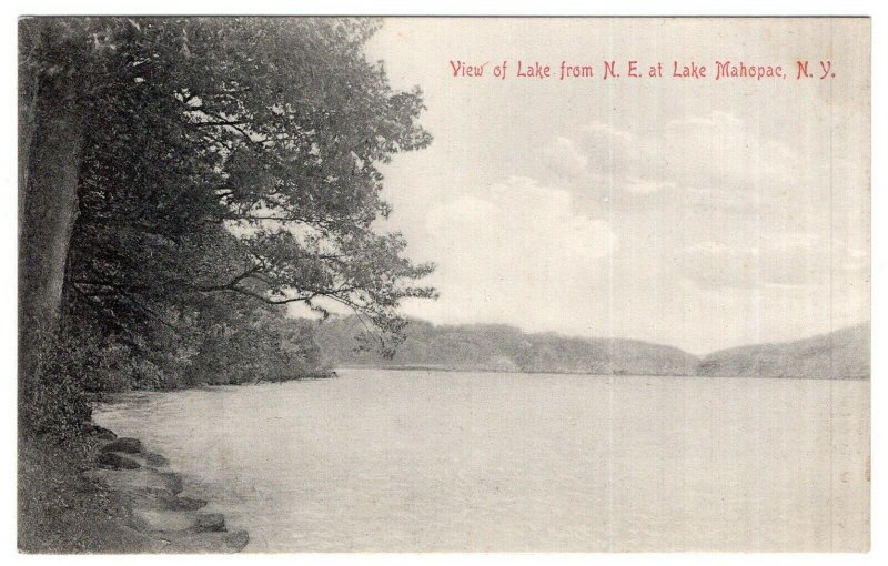 View of Lake from N. E. at Lake Mahopac, N.Y.