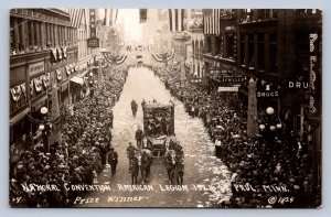 J90/ St Paul Minnesota RPPC Postcard c1920s American Legion Parade  370