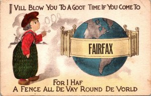 Minnesota Fairfax Dutch Boy With Fence Around The World 1913