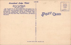 Arrowhead Lodge Motel Gallup NM Postcard PC532