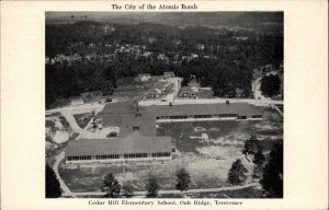 Oak Ridge Tennessee TN Birdseye View City of the Atomic Bomb 1940s Postcard