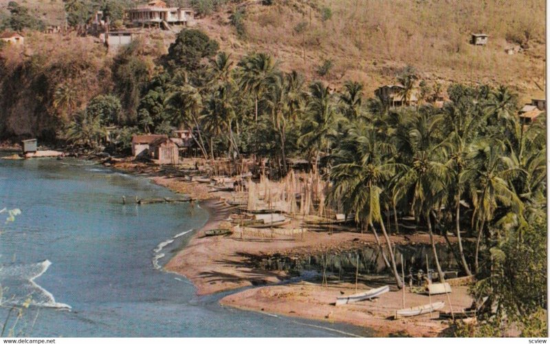 MARTINIQUE , 1950-60s ; Un village de pechers