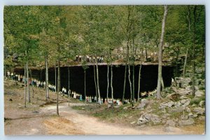 1956 Grant Alabama Postcard Natural Entrance Cathedral Caverns Attraction Posted