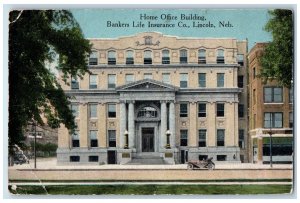 Lincoln Nebraska Postcard Home Office Building Bankers Life Insurance Co. c1910s