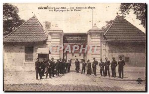 Old Postcard Rochefort sur Mer Entree depositing the crews of the fleet