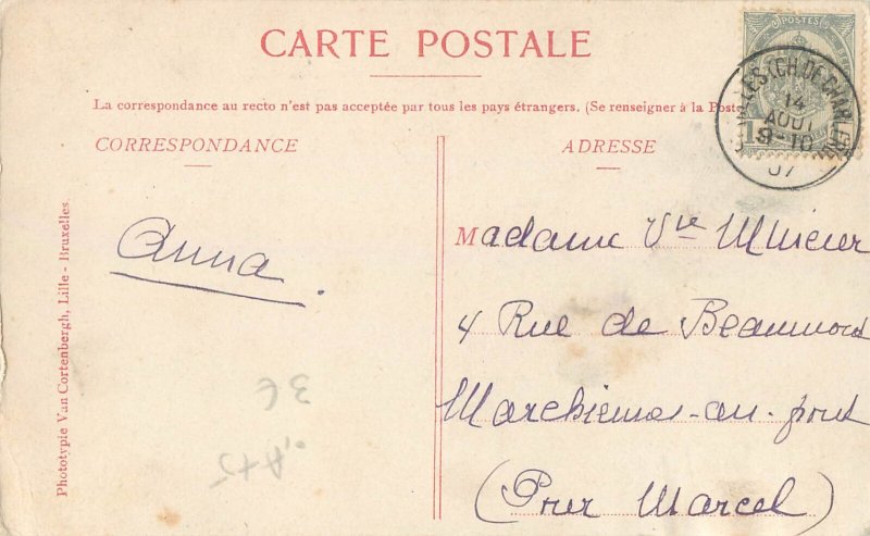 B503 Woman dancer costume postcard 1907