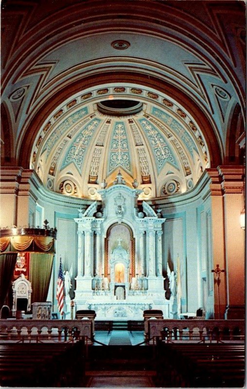 Wichita, KS Kansas  ST MARY'S CATHEDRAL  Church Main Altar~Sanctuary  Postcard