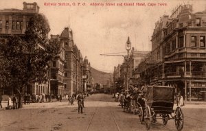 South Africa Railway Station G.P.O Adderley Street Grand Hotel Cape Town 08.74
