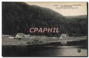 Old Postcard Foret Vosges Gerardmer Retournemer surroundings and forestry Hou...