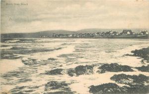 Beach 1905 Borth Wales UK waterfront 9761