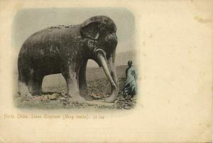 china Ming Tombs North China Stone Elephant 1899