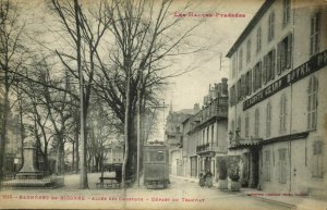 france, BAGNERES-DE-BIGORRE, Allée des Coustous, Depart de Tramway, Tram (1910s)