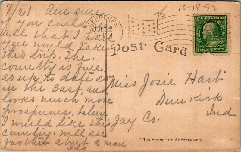 Vtg Aberdeen South Dakota SD Sacred Heart Church 1910s Postcard