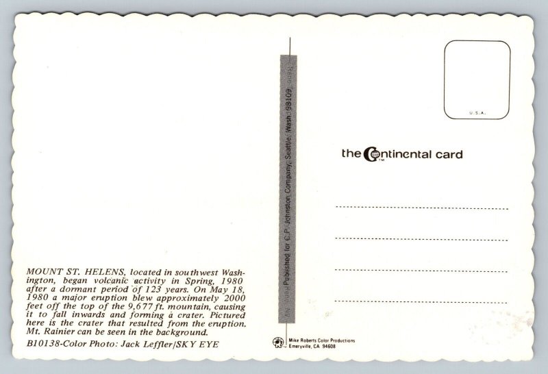 Mount St. Helens After Major Explosion Washington Vintage Unposted