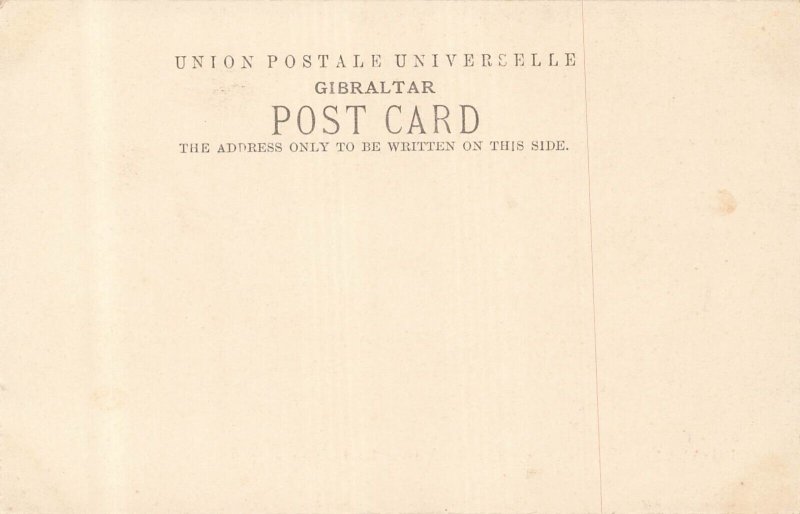 Gibraltar-The Rock from La Pedrera~1900s Cumbo Tinted Photo Postcard