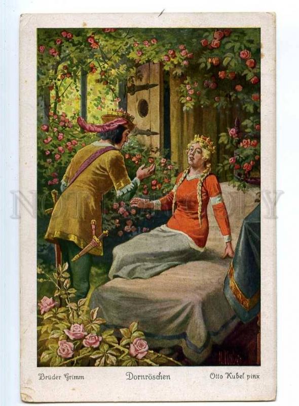 244579 Brother Grimm SLEEPING BEAUTY by Otto KUBEL Vintage PC