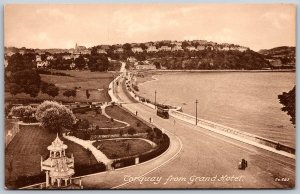 Postcard Torquay Devon England Grand Hotel Landscape 1910s View