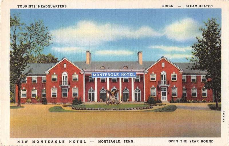 Monteagle Tennessee view of Monteagle Hotel linen antique pc Z21396