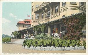 C-1910 Hotel Potter Santa Barbara California Detroit Publishing Phostint 9987