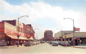 Stephenson Avenue Kresge Store Cars Iron Mountain Michigan 1950s postcard