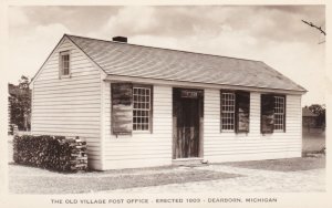 Michigan Dearborn The Old Village Post Office Erected 1803 Real Photo