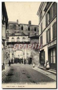 Saint Maixent Old Postcard Entrance to the barracks Canclaux