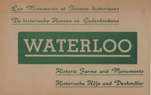 Waterloo Monuments 10x Rare Old Antique Postcard Book