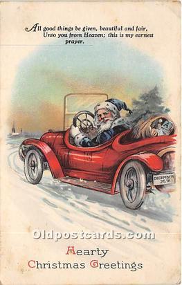 Santa Claus Christmas Blue Suit 1924 