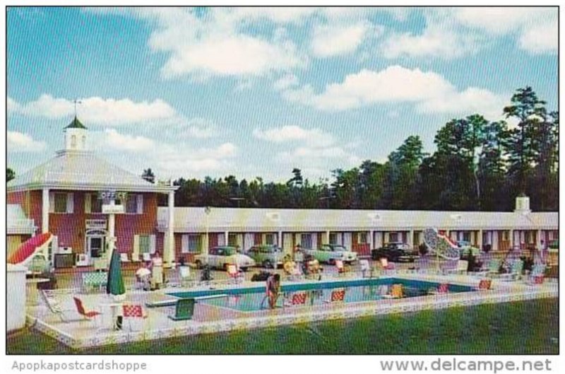 North Carolina Rocky Mount Midwood Motel Court 1953