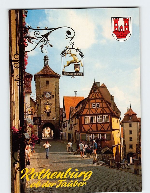 Postcard Plönlein, Rothenburg ob der Tauber, Germany