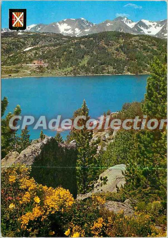 Postcard Modern Light and Colors of Cerdanya Lake Bouillouses (altitude 2015 ...